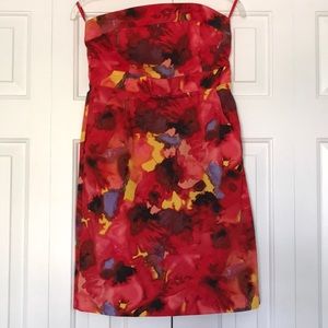 Watercolor floral dress